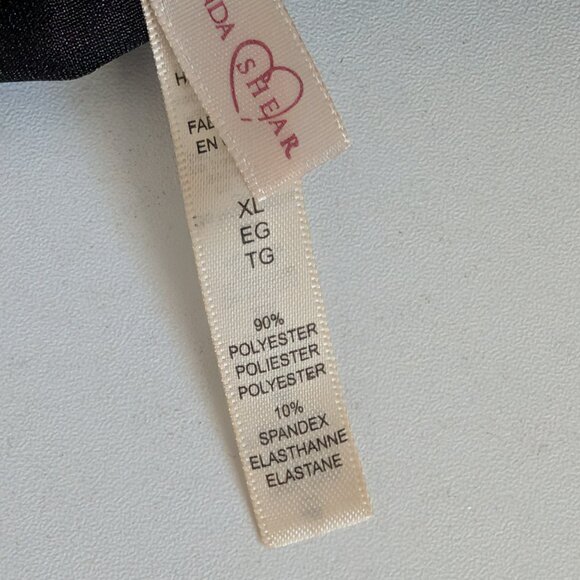 Rhonda Shear Classic Pin-Up Lace Wire Free Leisure Bra with Pads 672P Beige XL - Picture 6 of 11